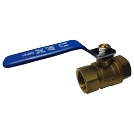 3/4" Female Ball Valve, NPT Threaded, Brass, 600 WOG (Water, Oil and Gas) LMM