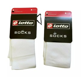Lotto Team Sport Intermediate Soccer 2 Pair of White Socks Size 9-11