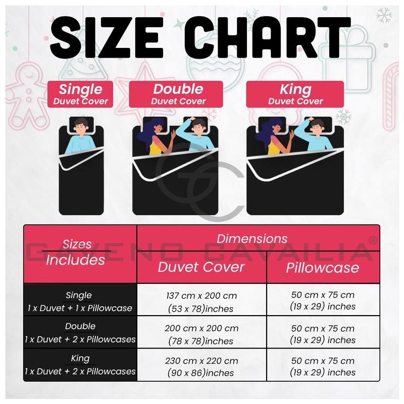 Christmas Duvet Covers Single - Xmas Bedding Sets
