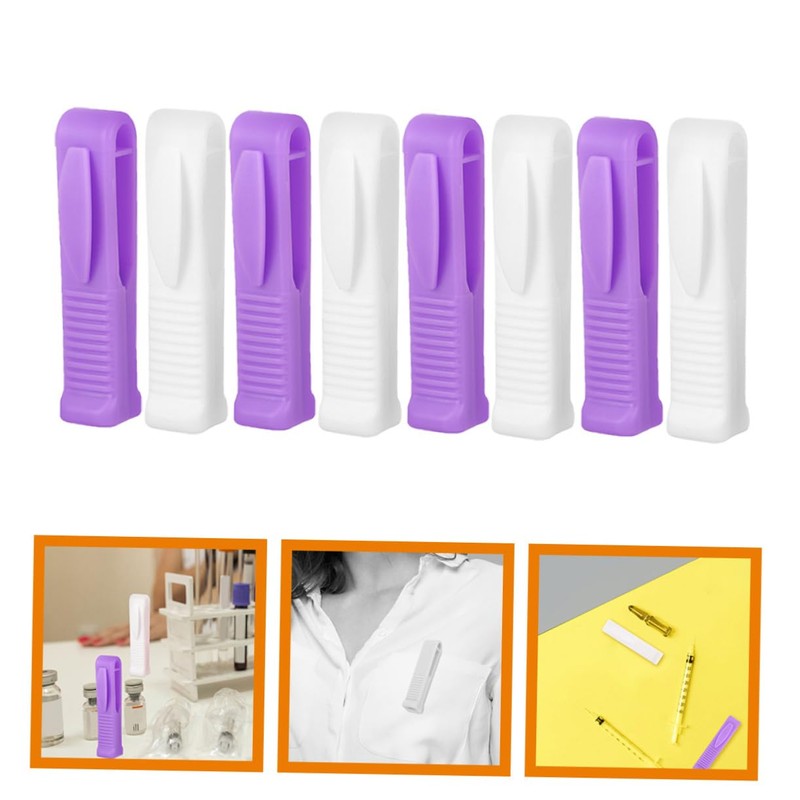 KOMBIUDA 8Pcs Reusable Ampoule Opener with Groove Design Mini Vial