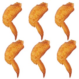 AUEAR, 6 Pack Simulated Chicken Wings Fake Food Model for Kitchen Home Decoration Display