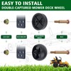 CheeMuii 4 Pack Mower Deck Gauge Wheels Kit 2 Pcs