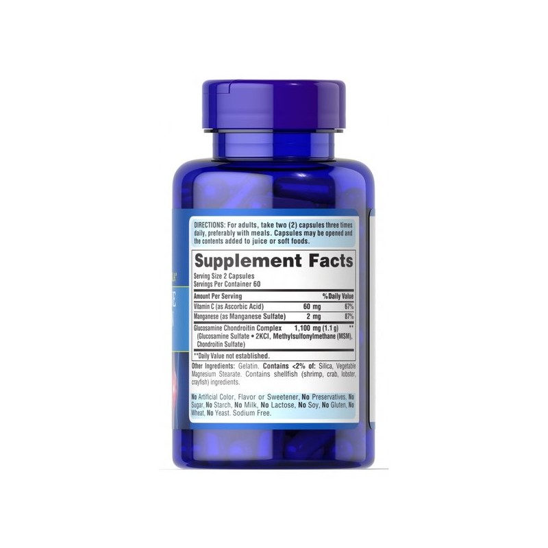 퓨리탄프라이드 글루코사민 콘드로이틴 컴플렉스 캡슐, 120개입 Puritan's Pride Glucosamine Chondroitin
