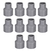 sourcing map PVC Reducing Coupling Hub for Hub DWV Pipe