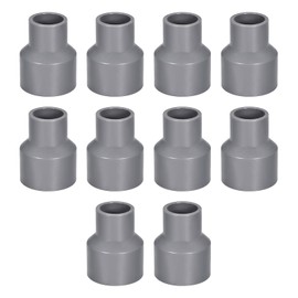 sourcing map PVC Reducing Coupling Hub for Hub DWV Pipe Fitting Drain Vent 32mm x 20mm Pack of 10