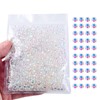 Blinginbox 5000pcs Flatback Rhinestones,Silver Backing Resin Non Hotfix Rhinestones Large