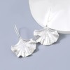 Silver Leaf Earrings Silver Dangle Earrings for Women Romantic Boho
