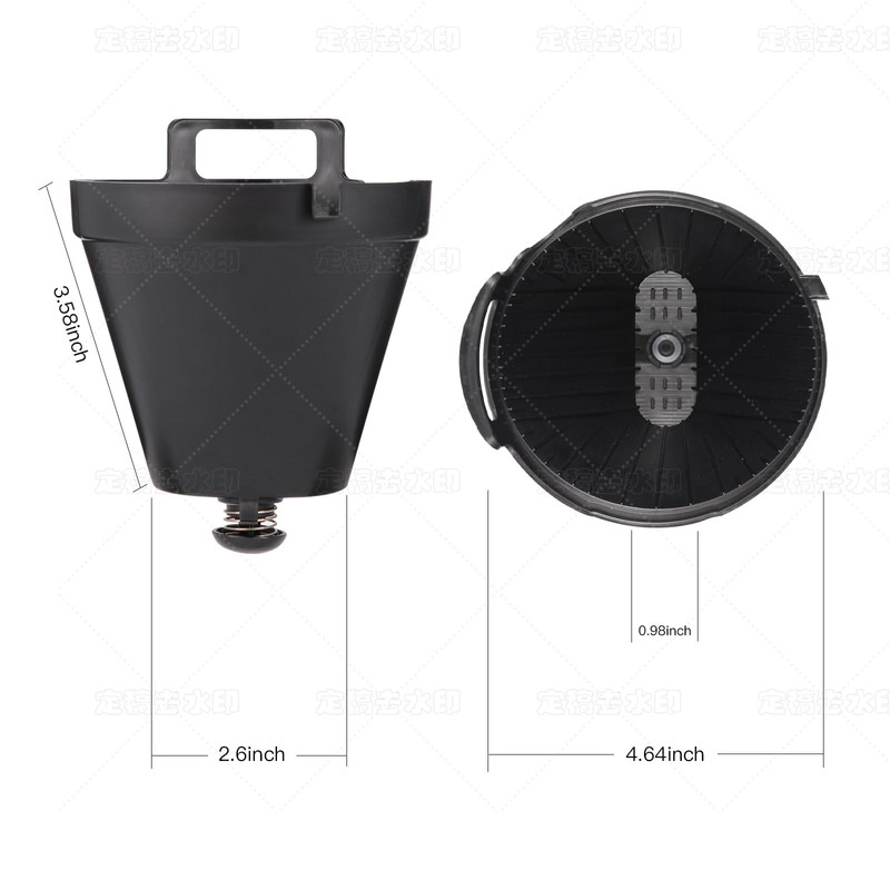 Permanent Filter Basket Holder Compatible with Ninja 12-Cup Programmable Coffee