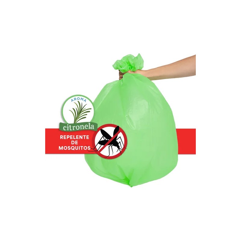 40 Bolsas De Basura Grandes, Aroma Citronela, Basuritas