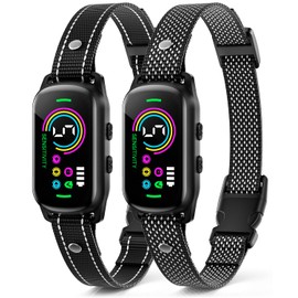 Bark Collar, 2 Pack Dog Bark Collar for Large Medium Small Dogs, Rechargeable Anti Barking Device for Dogs, Smart Training Collar with Beep Vibration 5 Sensitivity, Dog Bark Deterrent Devices