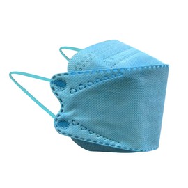 Sky Mask, 30 Pieces, 3D Masks, Sky Color, For Adults, Disposable Masks, Non-Woven Mask, Gray Mask, Black Mask, 3D Treatment, High-Density Filter, Prevents Glasses from Fogging, Lipstick (Sky)