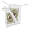 Lunarable Tree of Life Fabric Pouch Set of 2, Mandala
