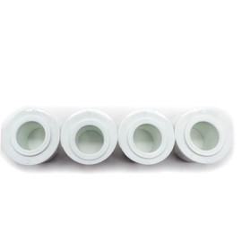 OHIY Concept2 Sweep Oarlock Bushings Set for 1/2 inch Rigger Pin, 1 to 7 Degrees, 394 White