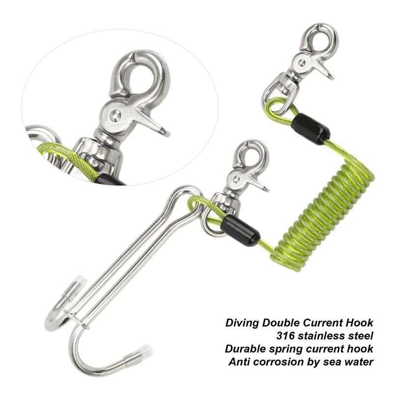 316 Stainless Steel Diving Current Hook Double Reef Drift Hook