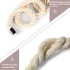 White Natural Cotton Rope, Twisted 3 Strand Cotton Rope 1/2