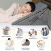 KingPavonini Grey Bed Wedge Pillow for Sleeping, 7.5 & 9