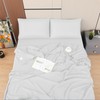 Toodou White Full Bed Top Sheet is Made of Soft