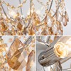 Crystal Ceiling Light Fixture, Modern Semi Flush Mount Ceiling Light,