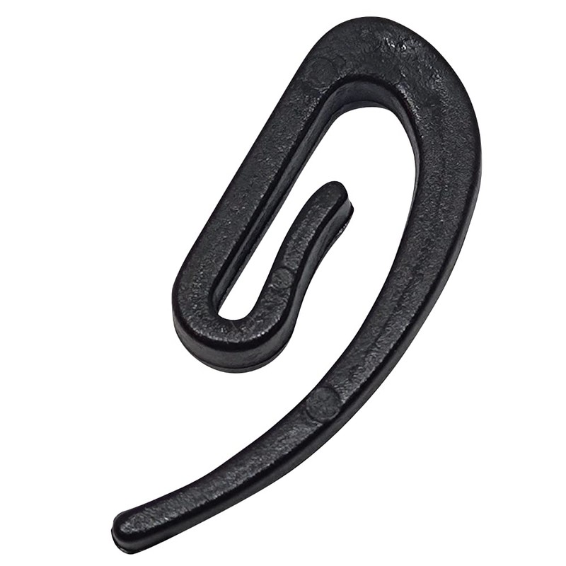 DELFRA 100 Curtain Hooks Made of POM Black
