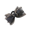 Vingtaine H7903-BLACK Organdy Ribbon Hair Claw for Adults, Women’s