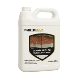 Landscape Loc Mulch & Rock Bond - Binder for Mulch, Rock, Bark, & Pea Gravel, Safe for Plants & Pets, Ready to Use, Adhesive Spray, Strong Stabilizing Glue, Fast Drying (1 Gallon, 1)