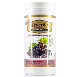 Grenetina Hidrolizada Sabor Uva 100% Natural 500 Grs Pretty Bee.