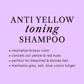 LA'DOR Anti-Yellow Shampoo 300 ml Dark Purple Pigment Neuactralisation Yellow Dye Bleached Hydrolyzed Protein Moisture Support Damaged