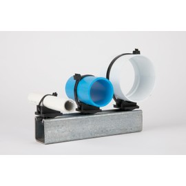 Uniclamp Strut Clamp for Piping and Conduit (10pcs & 100pcs), 3/8" to 5" Universal Size, Tool-Free Install, Made in USA, Non-Corrossive, Non-Conductive. (Uniclamp + Stainless Strap, 10)