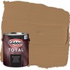 Glidden Total 1 gal. Cinnamon Crunch/Brown Flat Exterior Paint with