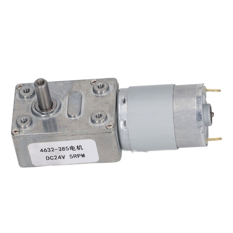 DC24V 5RPM Speed Reduction Motor 4632‑385 Worm Gear Self Locking