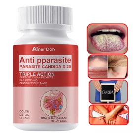 Amer Don Candida Cleanse Albicans & Detox Yeast Support Complex with Enzymes 60 caps