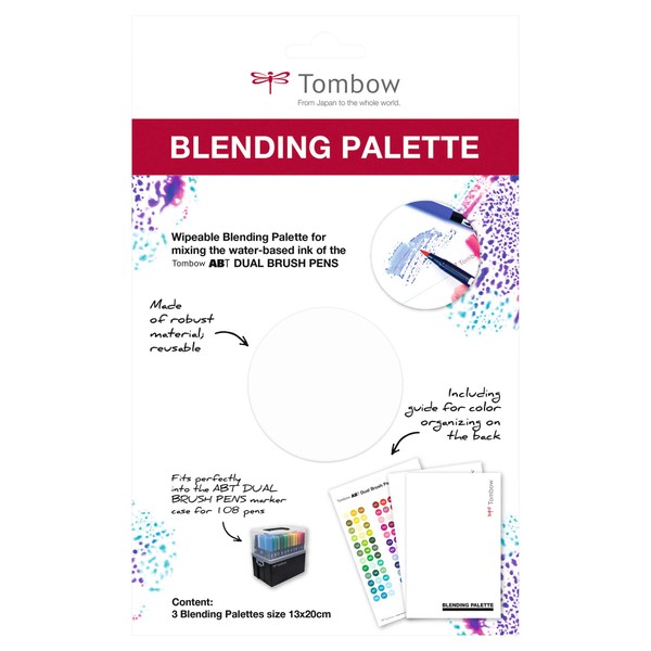 Tombow BLENDING-PAL-L-3P Colour Mixing Palette