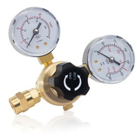 RX WELD Argon/CO2 Regulators Gauges Gas Welding, Regulator for MIG and TIG, CGA580 Inlet Connection