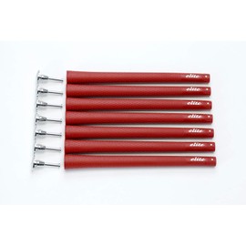 elitegrips S48 Golf Grips, Set of 7, Classic Red with Backline