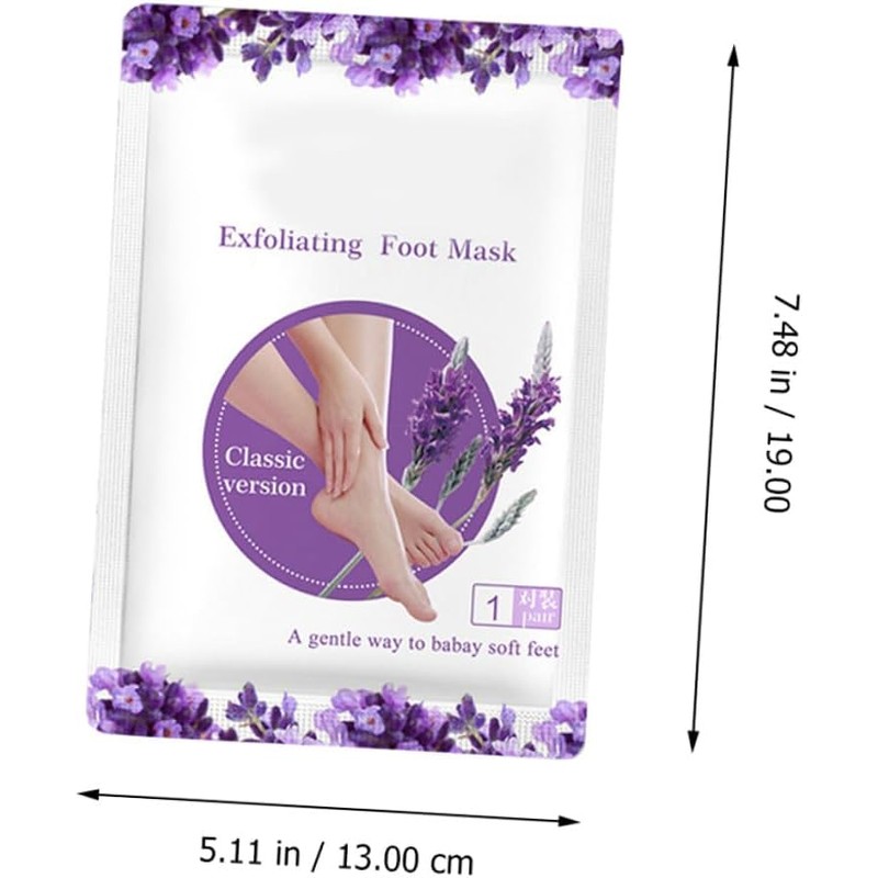 Cabilock Mascarillas Exfoliantes para Pies 2 Pares Blanqueadoras Hidratantes para