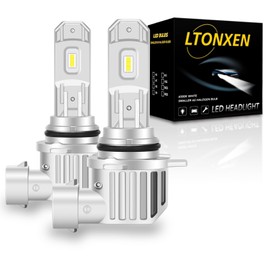 LTONXEN HB4 LED Headlight, Compatible with Vehicle Inspection, 6500K, Integrated 9006, HB4, LED Bulb, Fanless, Quiet, Built-in Noise Cancellation, LED Headlight, Set of 2