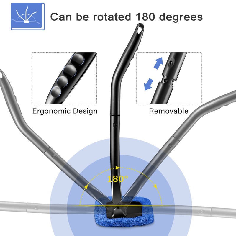 Frienda 2 Set Windshield Cleaner Tool Inside Car Windshield Cleaning