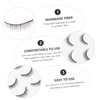 Beavorty 3sets Fake Eyelashes Set Curly Natural Lashes Pack Makeup
