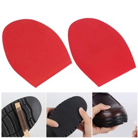 HEEPDD Material de la Estera de Goma, Suelas de Zapato Antideslizante Resistente al Desgaste Media Suela de Goma Protector para Zapatos Casuales Zapatos de Cuero Sandalias Zapatillas(Rojo)