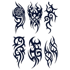 Twin Pack Tribal Tattoos AssAntler Tattoos Semi-Permanent Tattoos Long Lasting Tattoos XLM06 09