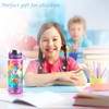 Cute Water Bottle for School Kids Girls, BPA FREE Tritan