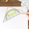 Set of 4 Geo Triangles, Set Square with Handle 16