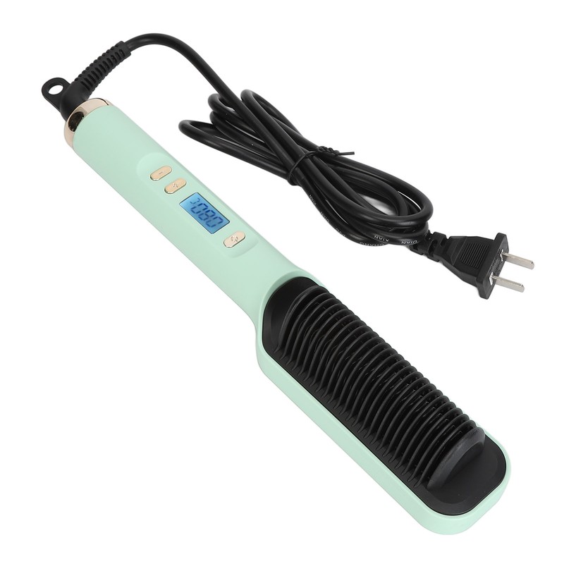 Negative Ion Hair Straightener Styling Comb Adjustable Even Heating Straightening