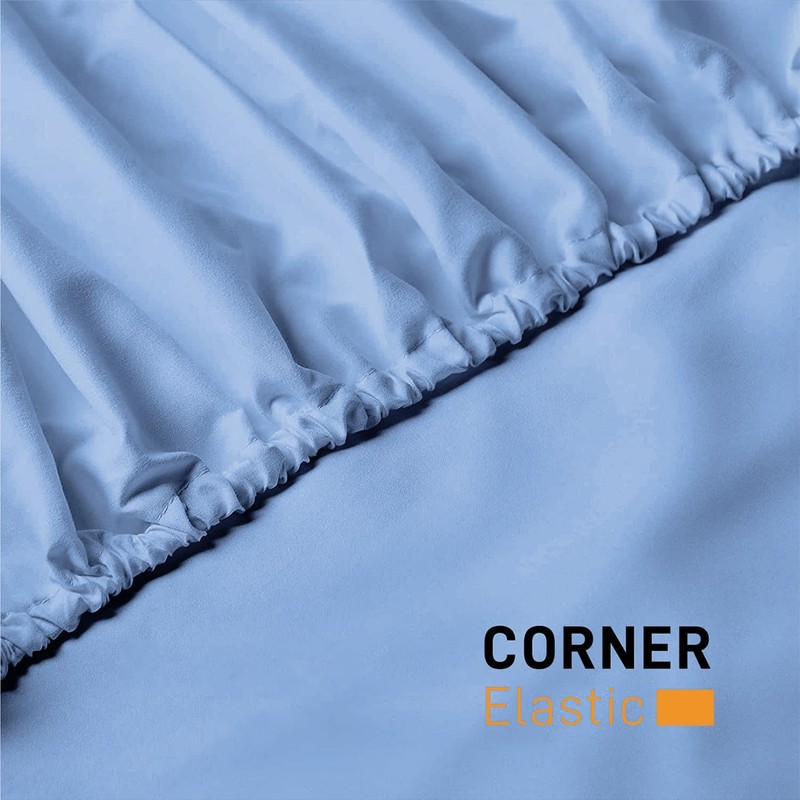 My home store Fitted Sheet 25 cm Deep Brushed Microfiber