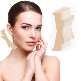 Friendship 30Pcs Invisible Neck Lifting Tape, Invisible Neck Tapes Tightening Lift Bands Strip for Sagging Skin to Improve Lines (Beige, One Size)