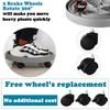 3 Pack Plant Caddy with Wheels Rolling Plant Stand with