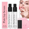 2Pcs Pink Lip Serum Plumper,Pink Lip Serum Booster,Pink Lip Serum