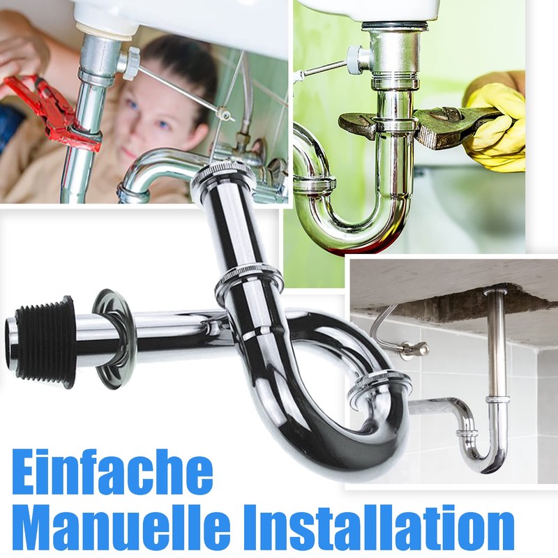 Universal Siphon Extra Long 200 mm Immersion Pipe: Syphon Bathroom
