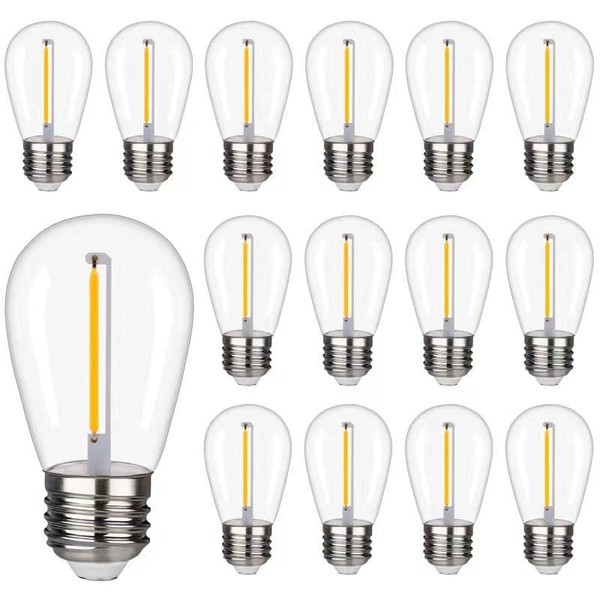 Shatterproof LED String Lights, Waterproof, Warm White 2200K, 70LM, E26