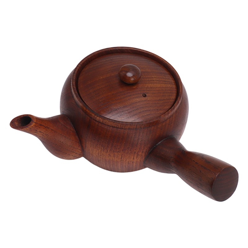 Wooden Tea Pot Traditional Style Durable Tea Kettle Exquisite Whistle